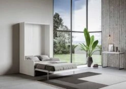 Armoire Lit 120x190 Cm Avec Canapé Et Colonne De Rangement Bois Noyer Kanto -Pas Cher Lit Magasin armoire lit 120x190 cm avec canape et colonne de rangement bois noyer kanto 3666722813020 1318628