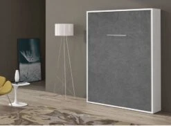 Armoire Lit Escamotable Vertical 90x200 Cm Paola - Profondeur 34.5 Cm -Pas Cher Lit Magasin armoire lit escamotable vertical 90x200 cm paola profondeur 34 5 cm 3666722028370 1418737