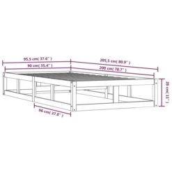 Cadre De Lit 90x200 Cm Bois Massif 19 Cadre De Lit 90x200 Cm Bois Massif -Pas Cher Lit Magasin cadre de lit 90x200 cm bois massif 3666722899499 1483064
