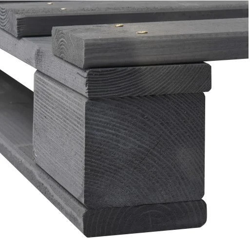 Cadre De Lit Adulte Palette Pin Massif Gris Samba 160x200 Cm 8 Cadre De Lit Adulte Palette Pin Massif Gris Samba 160x200 Cm – Image 6