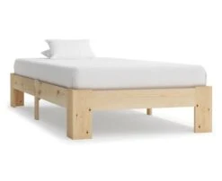 Cadre De Lit Adulte Pin Massif Clair Samba 100x200 Cm