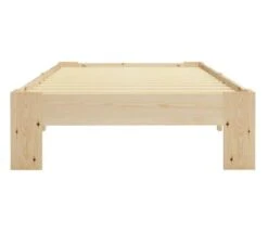 Cadre De Lit Adulte Pin Massif Clair Samba 100x200 Cm -Pas Cher Lit Magasin cadre de lit adulte pin massif clair samba 100x200 cm 3666722557375 386850