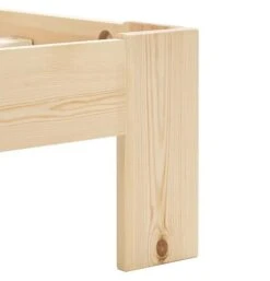 Cadre De Lit Adulte Pin Massif Clair Samba 100x200 Cm -Pas Cher Lit Magasin cadre de lit adulte pin massif clair samba 100x200 cm 3666722557375 386852