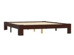 Pas Cher Lit Magasin -Pas Cher Lit Magasin cadre de lit adulte pin massif marron samba 160x200 cm 3666722557795 386551