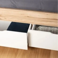 Cadre De Lit Adulte Scandinave Décor Chene Et Blanc Mat - L 140 X L 190 Cm 8 Cadre De Lit Adulte Scandinave Décor Chene Et Blanc Mat - L 140 X L 190 Cm -Pas Cher Lit Magasin cadre de lit adulte scandinave decor chene et blanc mat l 140 x l 190 cm 5904767193027 1461886