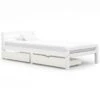 Cadre De Lit Avec 2 Tiroirs Blanc Bois De Pin Massif 100x200 Cm 3 2 Cadre De Lit Avec 2 Tiroirs Blanc Bois De Pin Massif 100x200 Cm 3 -Pas Cher Lit Magasin cadre de lit avec 2 tiroirs blanc bois de pin massif 100x200 cm 3666722744287 1260706