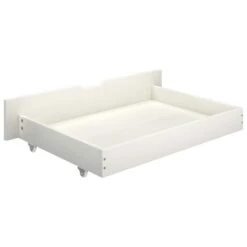 Cadre De Lit Avec 2 Tiroirs Blanc Bois De Pin Massif 100x200 Cm 3 -Pas Cher Lit Magasin cadre de lit avec 2 tiroirs blanc bois de pin massif 100x200 cm 3666722744287 1260711