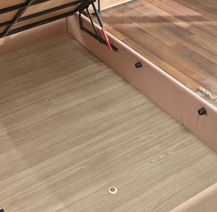 Cadre De Lit Avec Coffre De Rangement Tissu Marron Clair Rika - 6 Tailles 7 Cadre De Lit Avec Coffre De Rangement Tissu Marron Clair Rika - 6 Tailles – Image 5