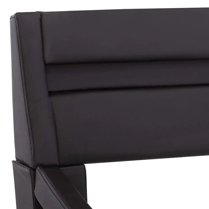 Cadre De Lit Avec LED Noir Similicuir 100 X 200 Cm 6 8 Cadre De Lit Avec LED Noir Similicuir 100 X 200 Cm 6 – Image 6