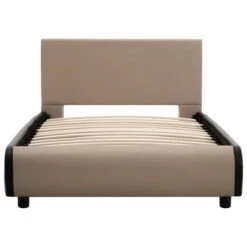 Cadre De Lit Avec Tiroirs Cappuccino Similicuir 90 X 200 Cm -Pas Cher Lit Magasin cadre de lit avec tiroirs cappuccino similicuir 90 x 200 cm 8719883698915 630603