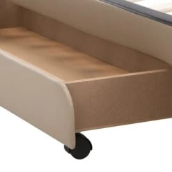 Cadre De Lit Avec Tiroirs Cappuccino Similicuir 90 X 200 Cm -Pas Cher Lit Magasin cadre de lit avec tiroirs cappuccino similicuir 90 x 200 cm 8719883698915 630606
