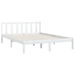 Cadre De Lit Blanc Bois De Pin Massif 120x200 Cm 7 -Pas Cher Lit Magasin cadre de lit blanc bois de pin massif 120x200 cm 3666722223997 1132574