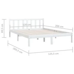 Cadre De Lit Blanc Bois De Pin Massif 120x200 Cm 7 -Pas Cher Lit Magasin cadre de lit blanc bois de pin massif 120x200 cm 3666722223997 1132580