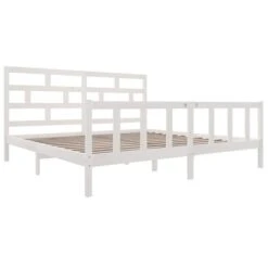 Cadre De Lit Blanc Bois De Pin Massif 180x200 Cm Super King 2 -Pas Cher Lit Magasin cadre de lit blanc bois de pin massif 180x200 cm super king 3666722940887 1489636