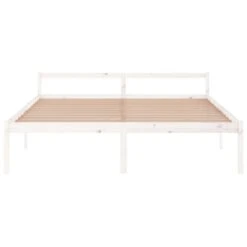 Cadre De Lit Blanc Bois De Pin Massif 200x200 Cm 4 -Pas Cher Lit Magasin cadre de lit blanc bois de pin massif 200x200 cm 3666722113878 1381401