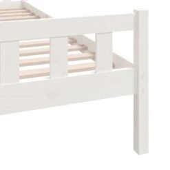 Cadre De Lit Blanc Bois Massif 90x190 Cm Simple 4 17 Cadre De Lit Blanc Bois Massif 90x190 Cm Simple 4 -Pas Cher Lit Magasin cadre de lit blanc bois massif 90x190 cm simple 3666722113854 1381421