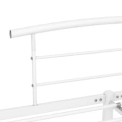 Cadre De Lit Blanc Métal 180 X 200 Cm 6 13 Cadre De Lit Blanc Métal 180 X 200 Cm 6 -Pas Cher Lit Magasin cadre de lit blanc metal 180 x 200 cm 8719883989297 628904