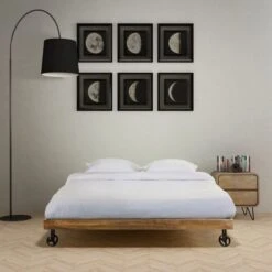 Cadre De Lit Bois De Manguier Induka 180x200 Cm -Pas Cher Lit Magasin cadre de lit bois de manguier induka 180x200 cm 8718475528661 246412