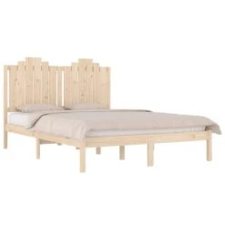 Cadre De Lit Bois De Pin Massif 200x200 Cm 7 -Pas Cher Lit Magasin cadre de lit bois de pin massif 200x200 cm 3666722741521 1407014