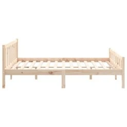 Cadre De Lit Bois Massif 135x190 Cm Double 4 16 Cadre De Lit Bois Massif 135x190 Cm Double 4 -Pas Cher Lit Magasin cadre de lit bois massif 135x190 cm double 3666722113809 1381465