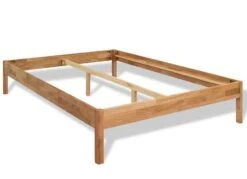 Cadre De Lit Chêne Massif Naturel 180x200 Cm Bio