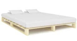 Cadre De Lit De Palette Bois De Pin Massif 160 X 200 Cm