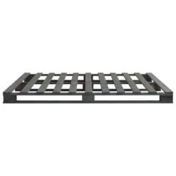 Cadre De Lit De Palette Gris Bois De Pin Massif 200 X 200 Cm -Pas Cher Lit Magasin cadre de lit de palette gris bois de pin massif 200 x 200 cm 3666722496537 631380