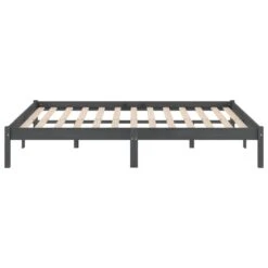 Cadre De Lit Gris Bois De Pin Massif 140x190 Cm Natura -Pas Cher Lit Magasin cadre de lit gris bois de pin massif 140x190 cm natura 3666722139526 1314319