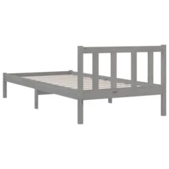 Cadre De Lit Gris Bois De Pin Massif 90x200 Cm 11 -Pas Cher Lit Magasin cadre de lit gris bois de pin massif 90x200 cm 3666722224062 1132514