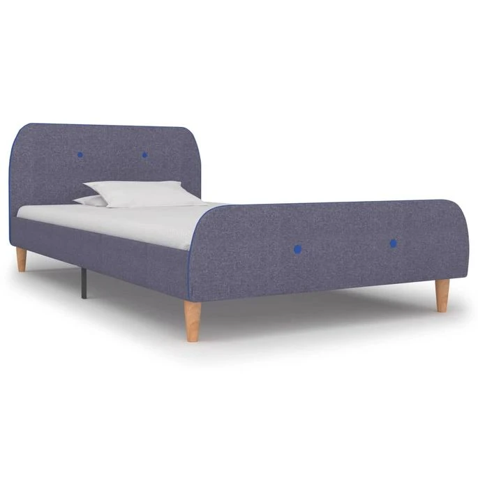 Cadre De Lit Gris Clair Tissu 90 X 200 Cm 3 3 Cadre De Lit Gris Clair Tissu 90 X 200 Cm 3