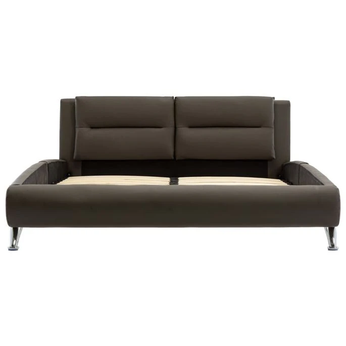 Cadre De Lit Gris Similicuir 120 X 200 Cm 5 5 Cadre De Lit Gris Similicuir 120 X 200 Cm 5 – Image 3