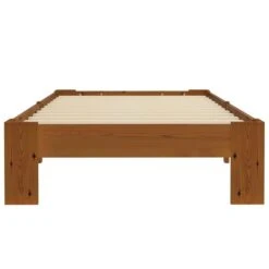 Cadre De Lit Marron Clair Bois De Pin Massif 100 X 200 Cm -Pas Cher Lit Magasin cadre de lit marron clair bois de pin massif 100 x 200 cm 3666722738699 625636