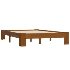 Cadre De Lit Marron Clair Bois De Pin Massif 120 X 200 Cm -Pas Cher Lit Magasin cadre de lit marron clair bois de pin massif 120 x 200 cm 3666722500814 625641
