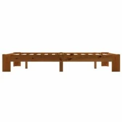 Cadre De Lit Marron Clair Bois De Pin Massif 120 X 200 Cm -Pas Cher Lit Magasin cadre de lit marron clair bois de pin massif 120 x 200 cm 3666722500814 625642
