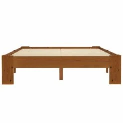 Cadre De Lit Marron Clair Bois De Pin Massif 120 X 200 Cm -Pas Cher Lit Magasin cadre de lit marron clair bois de pin massif 120 x 200 cm 3666722500814 625643