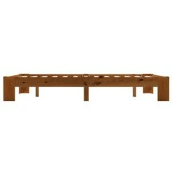Cadre De Lit Marron Clair Bois De Pin Massif 140 X 200 Cm -Pas Cher Lit Magasin cadre de lit marron clair bois de pin massif 140 x 200 cm 3666722500807 625648
