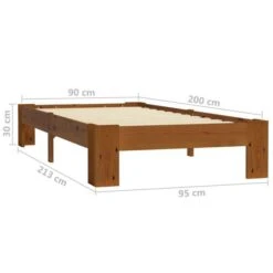 Cadre De Lit Marron Clair Bois De Pin Massif 90 X 200 Cm 13 Cadre De Lit Marron Clair Bois De Pin Massif 90 X 200 Cm -Pas Cher Lit Magasin cadre de lit marron clair bois de pin massif 90 x 200 cm 3666722500821 625633