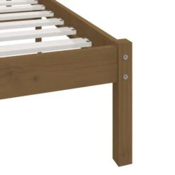 Cadre De Lit Marron Miel Bois De Pin Massif 135x190 Cm Double -Pas Cher Lit Magasin cadre de lit marron miel bois de pin massif 135x190 cm double 3666722742931 1415443