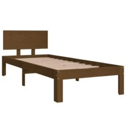 Cadre De Lit Marron Miel Bois Massif 75x190 Cm Petit Simple 9 -Pas Cher Lit Magasin cadre de lit marron miel bois massif 75x190 cm petit simple 3666722738460 1421663