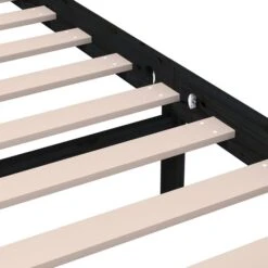 Cadre De Lit Noir Bois Massif 200x200 Cm 3 -Pas Cher Lit Magasin cadre de lit noir bois massif 200x200 cm 3666722742139 1439763