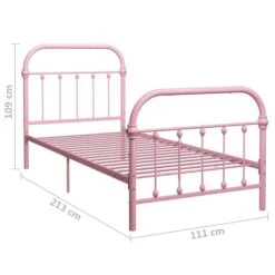 Cadre De Lit Rose Métal 100 X 200 Cm 13 Cadre De Lit Rose Métal 100 X 200 Cm -Pas Cher Lit Magasin cadre de lit rose metal 100 x 200 cm 3666722498715 628279