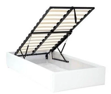 Cadre De Lit Simili Blanc Avec Rangement Studi 90 6 Cadre De Lit Simili Blanc Avec Rangement Studi 90 – Image 4