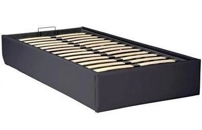 Cadre De Lit Simili Noir Avec Rangement Studi 90 3 Cadre De Lit Simili Noir Avec Rangement Studi 90