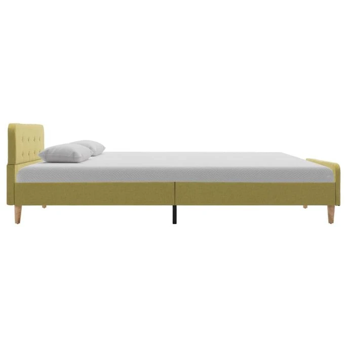 Cadre De Lit Vert Tissu 120 X 200 Cm 6 4 Cadre De Lit Vert Tissu 120 X 200 Cm 6 – Image 2