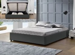 Cadre Lit Coffre Simili Cuir Gris Break 160x200 Cm 7 Cadre Lit Coffre Simili Cuir Gris Break 160x200 Cm -Pas Cher Lit Magasin cadre lit coffre simili cuir gris break 160x200 cm 3557630017078 689246
