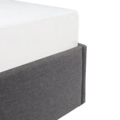 ECLIPSE Lit Coffre Adulte 140x190 Cm - Tissu Gris Clair - Sommier Inclus -Pas Cher Lit Magasin eclipse lit coffre adulte 140x190 cm tissu gris clair sommier inclus 3612400684161 1136036