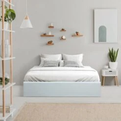 ECLIPSE Lit Coffre Adulte 160 X 200 Cm - Simili Blanc - Sommier Inclus -Pas Cher Lit Magasin eclipse lit coffre adulte 160 x 200 cm simili blanc sommier inclus 3612400684260 759768