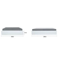 ECLIPSE Lit Coffre Adulte 160 X 200 Cm - Simili Blanc - Sommier Inclus -Pas Cher Lit Magasin eclipse lit coffre adulte 160 x 200 cm simili blanc sommier inclus 3612400684260 759769