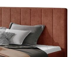 Lit 140x200 Cm Tissu Rouge Brique Capitonné Vertical Vareze -Pas Cher Lit Magasin lit 140x200 cm tissu rouge brique capitonne vertical vareze 3666722595117 1390638