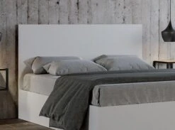 Lit 160x190 Cm Avec Coffre Bois Blanc Landa -Pas Cher Lit Magasin lit 160x190 cm avec coffre bois blanc landa 653498